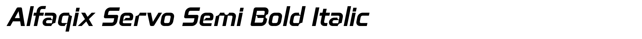 Alfaqix Servo Semi Bold Italic image